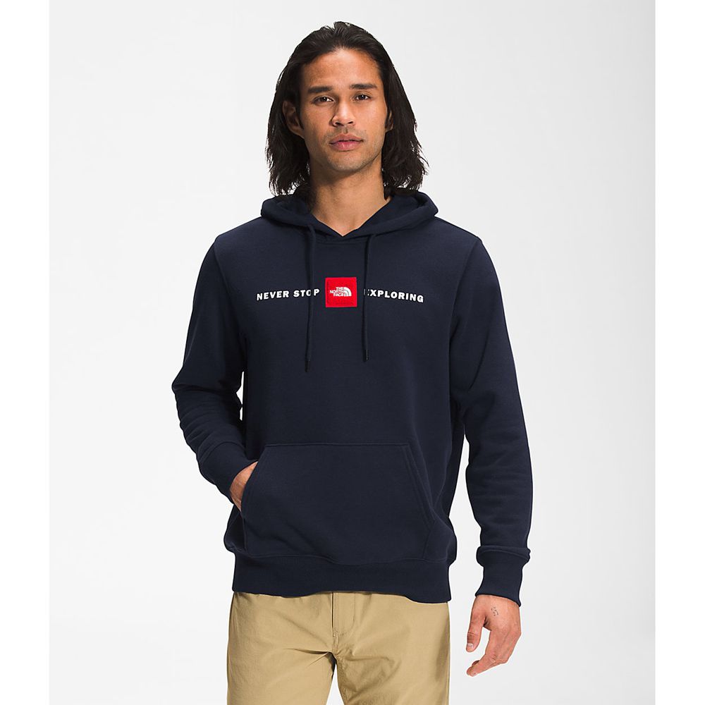 The North Face Hoodie Mens Australia - The North Face Red’S Pullover Navy Hiking (HOL-201368)